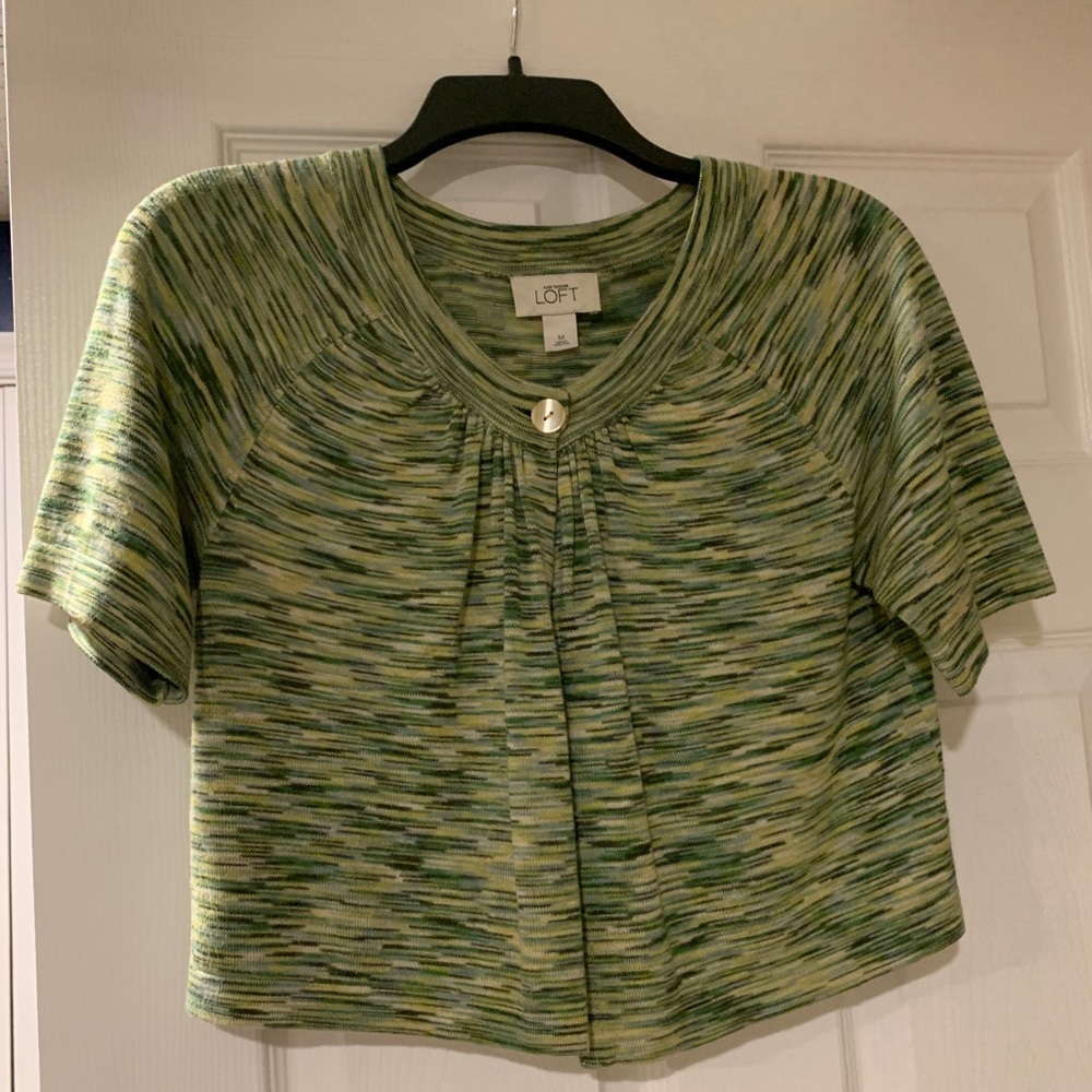 Ann Taylor Cropped Layer Top